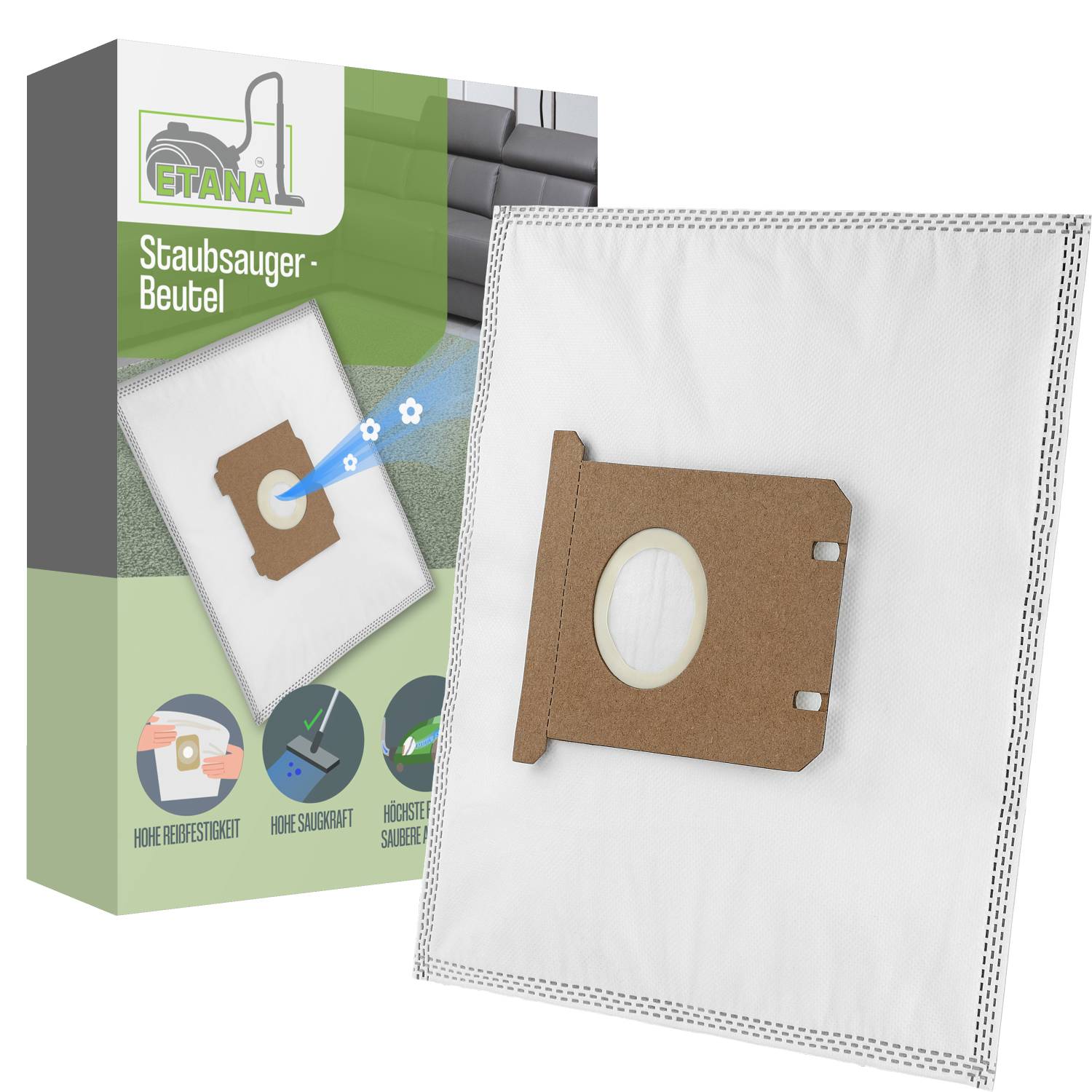 Hohe Reißfestigkeit, hohe Saugkraft und hohe Filtration -Etana Staubsauger-