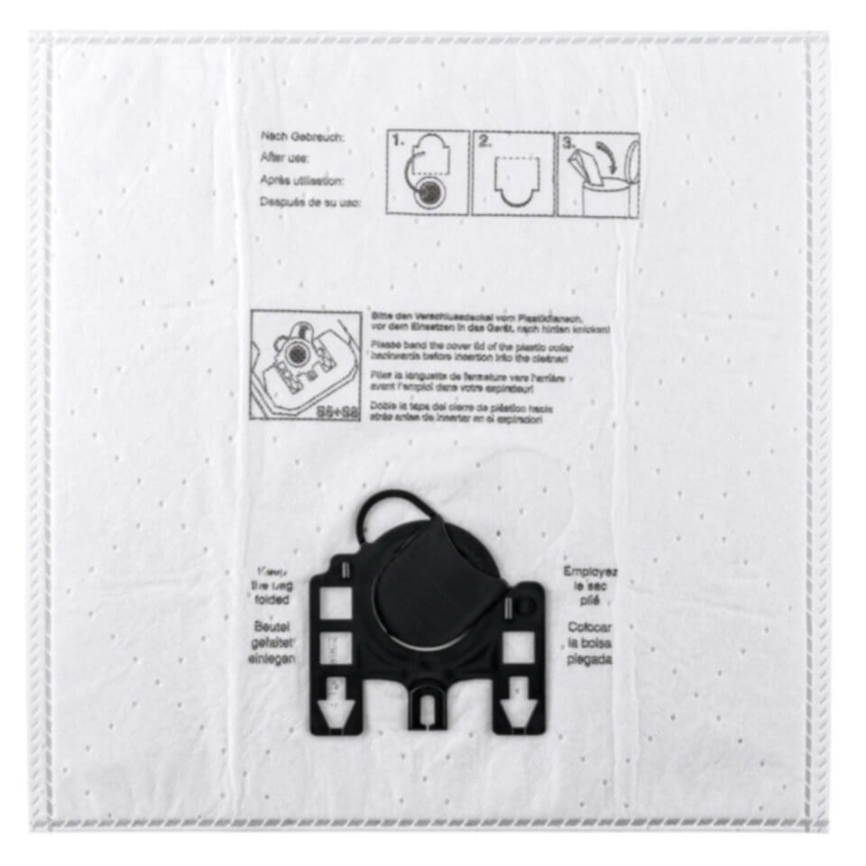 Staubbeutel sicher verschließen und hygienisch entsorgen – Etana Staubsauger-Beutel passend für Miele S711, S 711, S 711 Super Air Clean